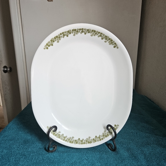 Corelle Crazy Daisy Spring Blossom 1 pc oval serving platter vintage - Picture 2 of 6